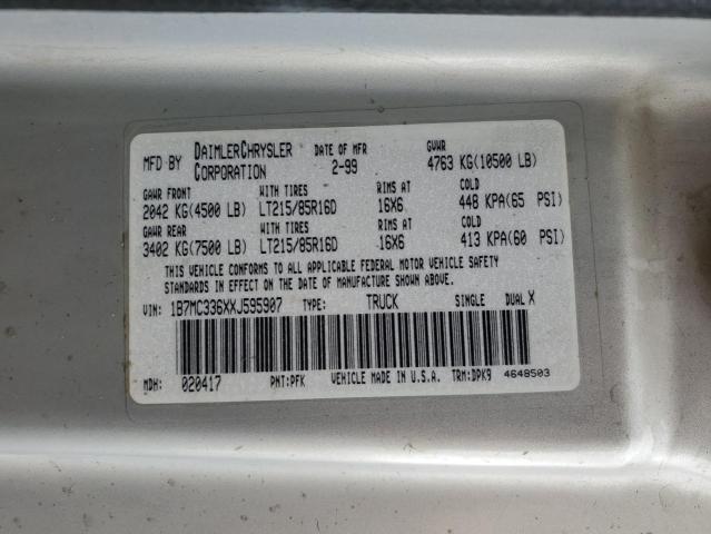 Photo 11 VIN: 1B7MC336XXJ595907 - DODGE RAM 3500 