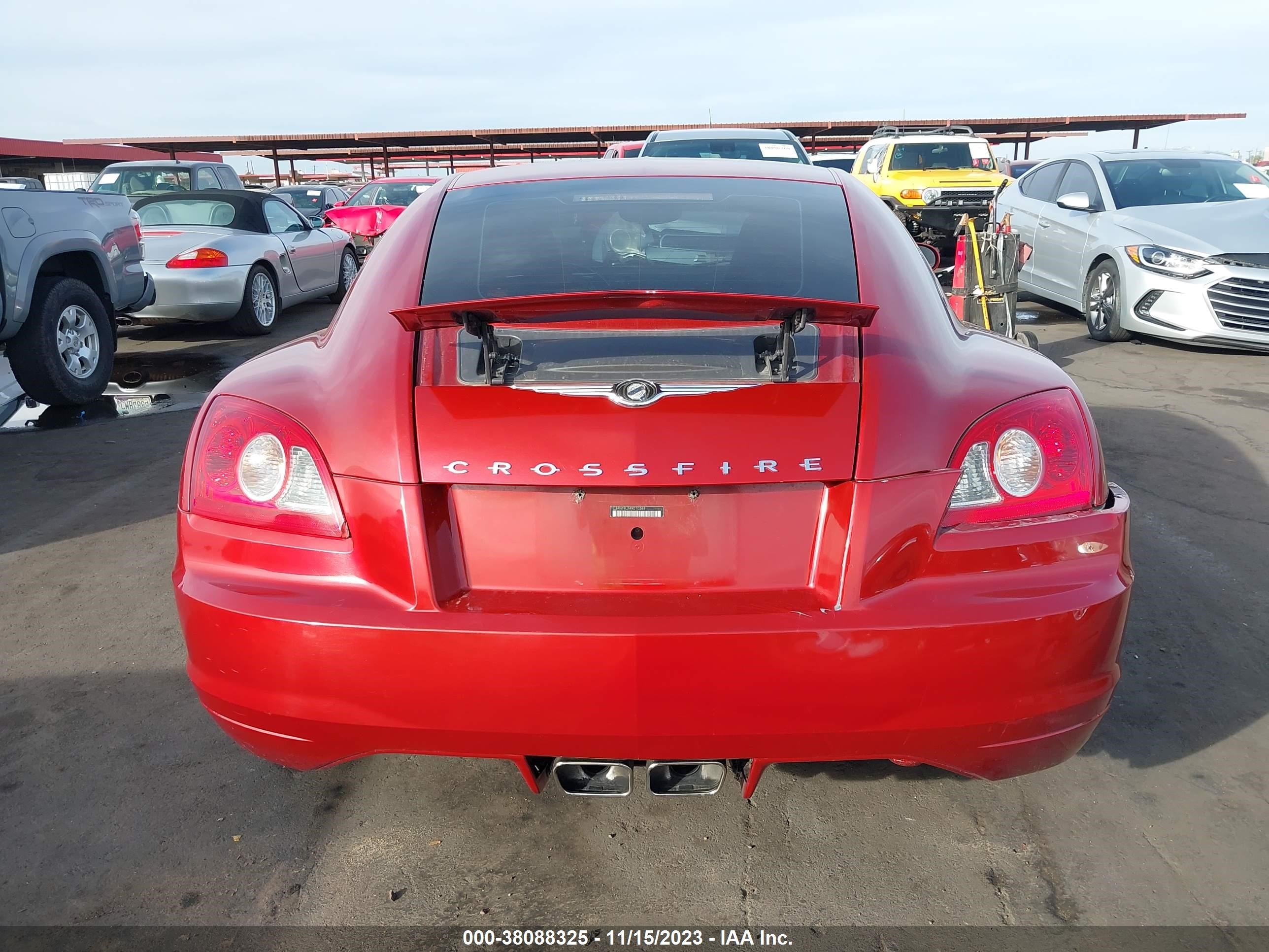 Photo 15 VIN: 1C3AN69L74X010368 - CHRYSLER CROSSFIRE 