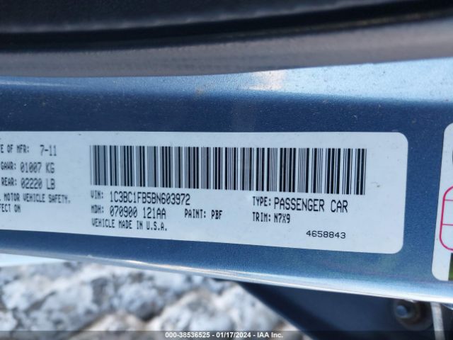 Photo 8 VIN: 1C3BC1FB5BN603972 - CHRYSLER 200 