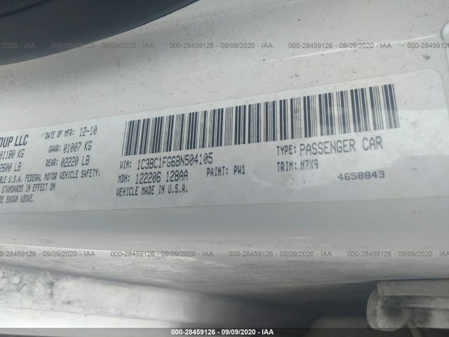 Photo 8 VIN: 1C3BC1FG6BN504105 - CHRYSLER 200 