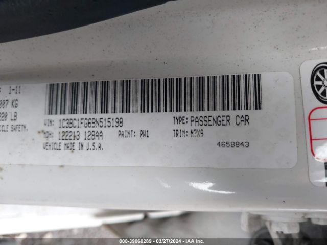 Photo 8 VIN: 1C3BC1FG6BN515198 - CHRYSLER 200 