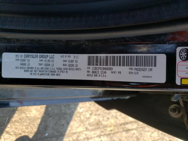 Photo 9 VIN: 1C3BC2FB1BN606969 - CHRYSLER 200 LIMITE 