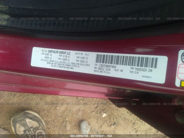 Photo 8 VIN: 1C3BC2FB8BN570830 - CHRYSLER 200 