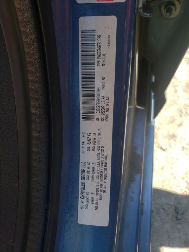 Photo 9 VIN: 1C3BC2FB8BN597090 - CHRYSLER 200 LIMITE 