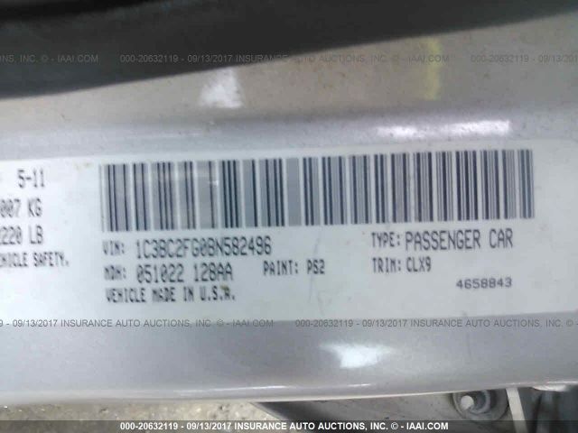 Photo 8 VIN: 1C3BC2FG0BN582496 - CHRYSLER 200 