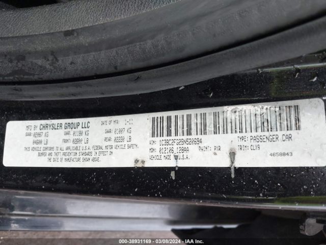 Photo 8 VIN: 1C3BC2FG2BN520694 - CHRYSLER 200 