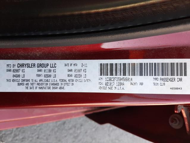 Photo 9 VIN: 1C3BC2FG5BN506014 - CHRYSLER 200 LIMITE 