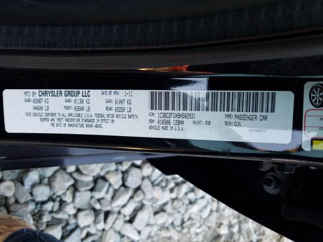 Photo 9 VIN: 1C3BC2FGXBN502931 - CHRYSLER 200 LIMITE 