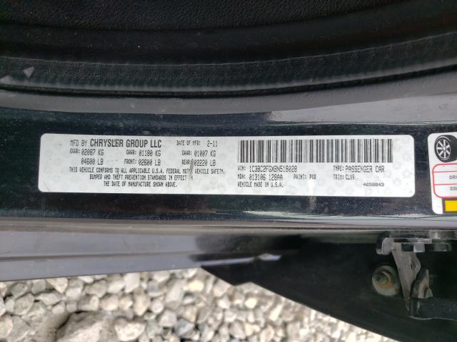 Photo 9 VIN: 1C3BC2FGXBN518028 - CHRYSLER 200 LIMITE 