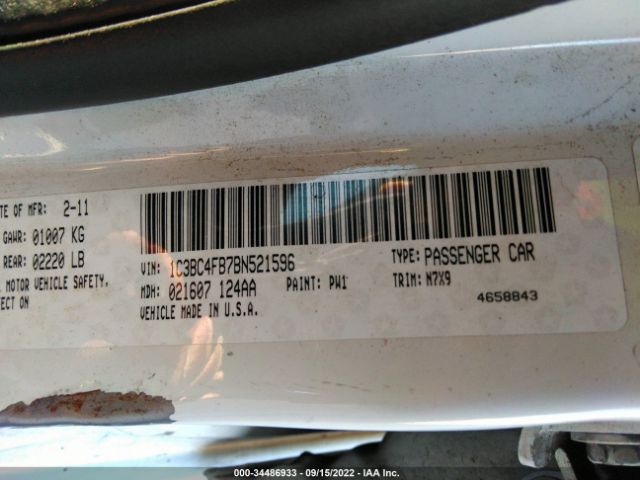 Photo 8 VIN: 1C3BC4FB7BN521596 - CHRYSLER 200 