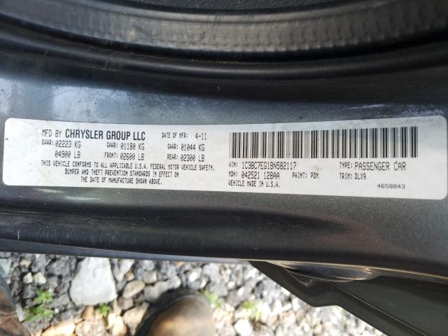 Photo 9 VIN: 1C3BC7EG1BN582117 - CHRYSLER 200 LIMITE 