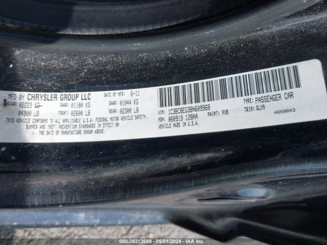 Photo 8 VIN: 1C3BC8EG3BN609968 - CHRYSLER 200 