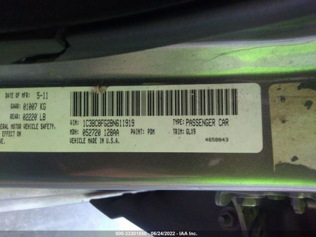 Photo 8 VIN: 1C3BC8FG2BN611919 - CHRYSLER 200 