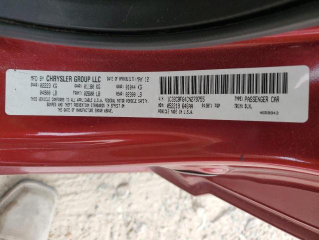 Photo 12 VIN: 1C3BCBFG4CN279755 - CHRYSLER 200 LIMITE 