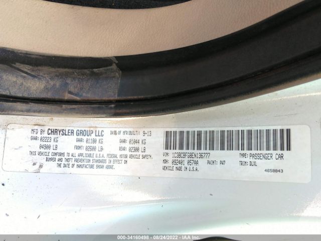 Photo 8 VIN: 1C3BCBFG8EN136777 - CHRYSLER 200 