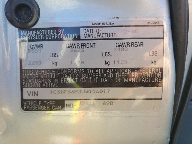 Photo 11 VIN: 1C3BF66P3JW156017 - CHRYSLER FIFTH AVEN 