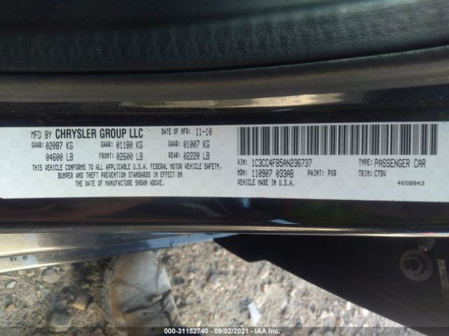 Photo 8 VIN: 1C3CC4FB5AN236737 - CHRYSLER SEBRING 