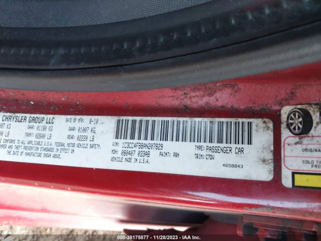 Photo 8 VIN: 1C3CC4FB8AN207829 - CHRYSLER SEBRING 