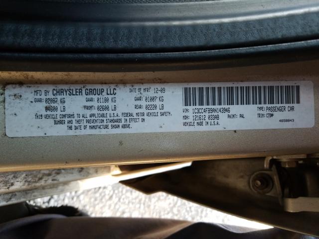 Photo 9 VIN: 1C3CC4FB9AN143946 - CHRYSLER SEBRING TO 