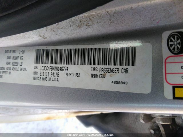 Photo 8 VIN: 1C3CC4FBXAN146774 - CHRYSLER SEBRING 