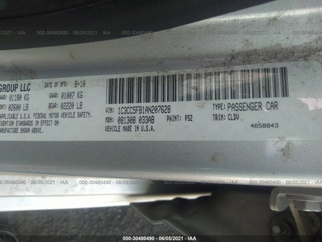 Photo 8 VIN: 1C3CC5FB1AN207628 - CHRYSLER SEBRING 