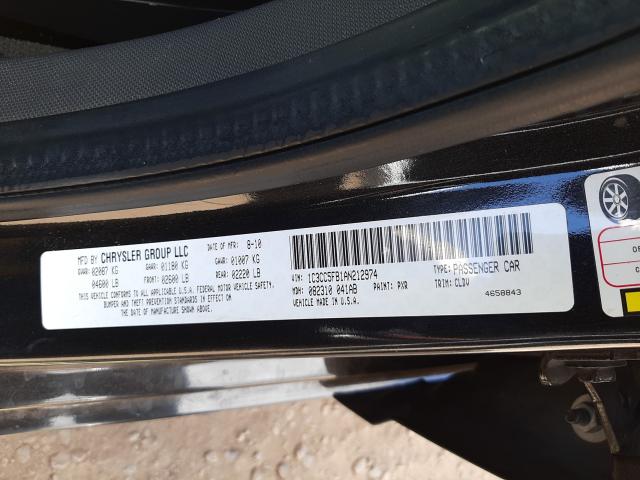 Photo 9 VIN: 1C3CC5FB1AN212974 - CHRYSLER SEBRING LI 