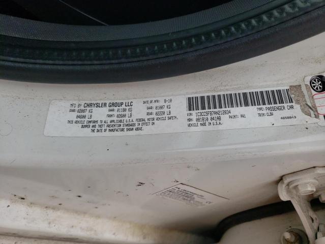 Photo 12 VIN: 1C3CC5FB7AN212834 - CHRYSLER SEBRING LI 