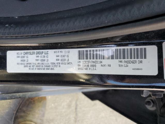 Photo 11 VIN: 1C3CC5FV7AN231104 - CHRYSLER SEBRING LI 