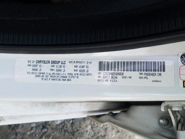 Photo 9 VIN: 1C3CCBAB2EN206838 - CHRYSLER 200 LX 