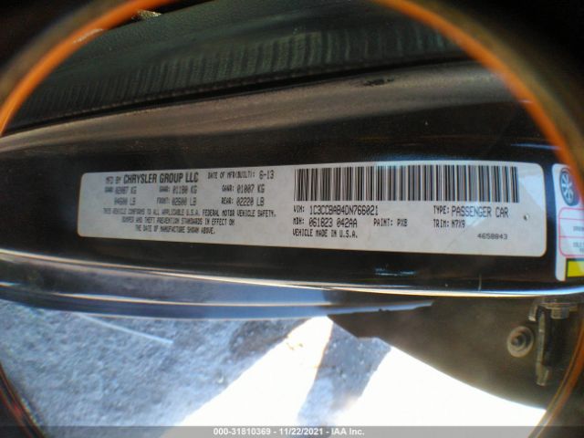 Photo 8 VIN: 1C3CCBAB4DN766021 - CHRYSLER 200 