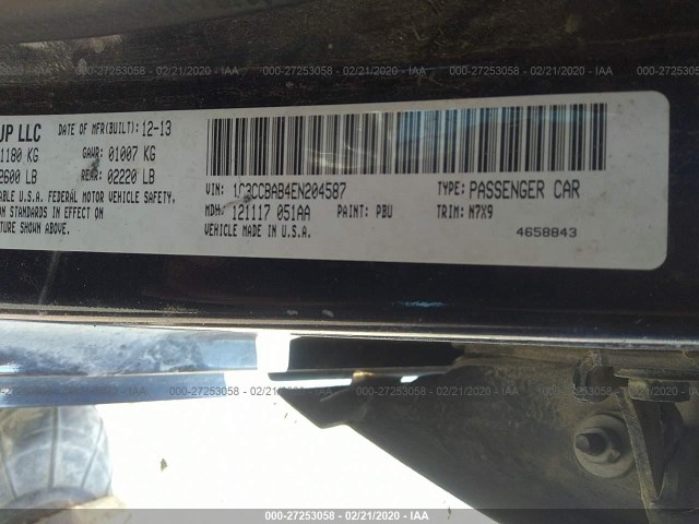 Photo 8 VIN: 1C3CCBAB4EN204587 - CHRYSLER 200 