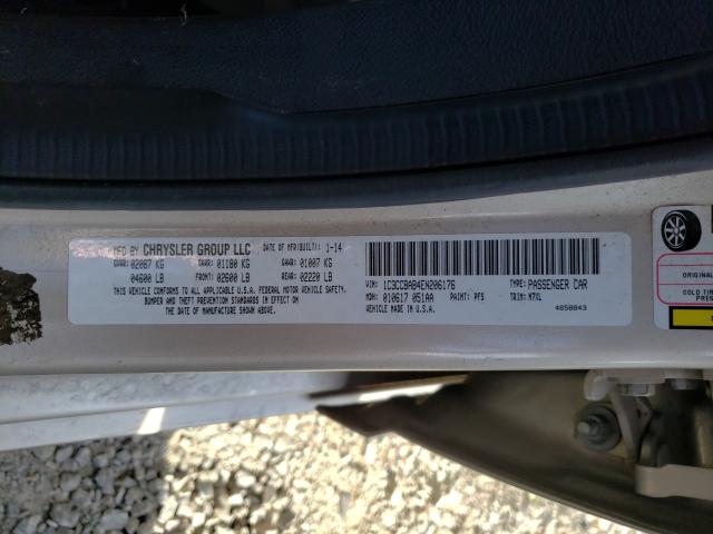 Photo 9 VIN: 1C3CCBAB4EN206176 - CHRYSLER 200 LX 