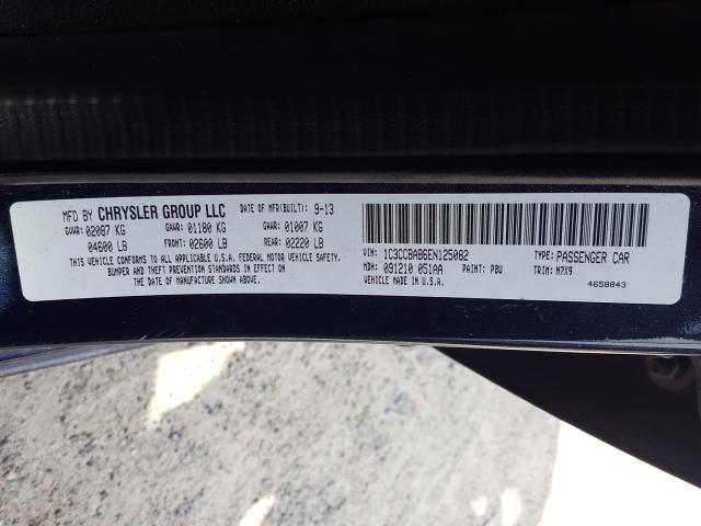 Photo 9 VIN: 1C3CCBAB6EN125082 - CHRYSLER 200 LX 