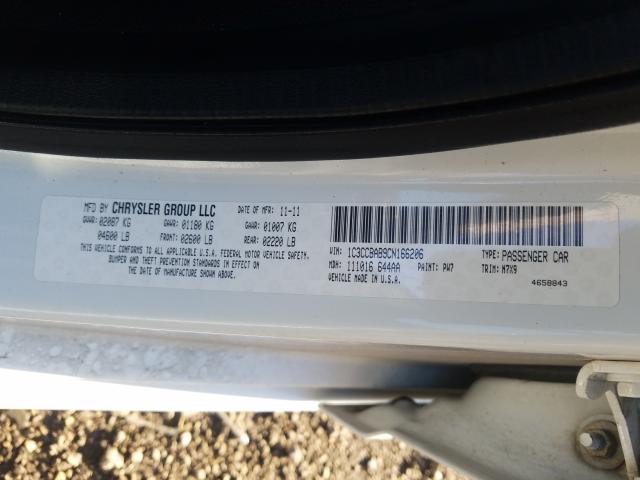 Photo 9 VIN: 1C3CCBAB9CN166206 - CHRYSLER 200 LX 