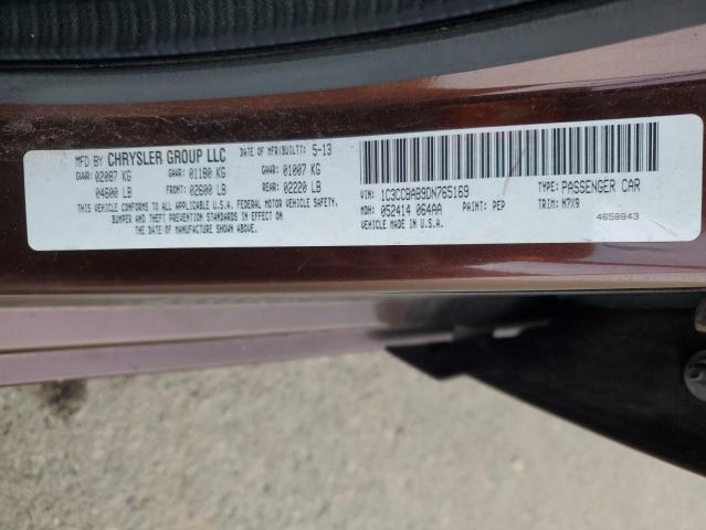 Photo 12 VIN: 1C3CCBAB9DN765169 - CHRYSLER 200 LX 