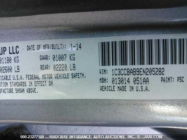 Photo 8 VIN: 1C3CCBAB9EN205282 - CHRYSLER 200 