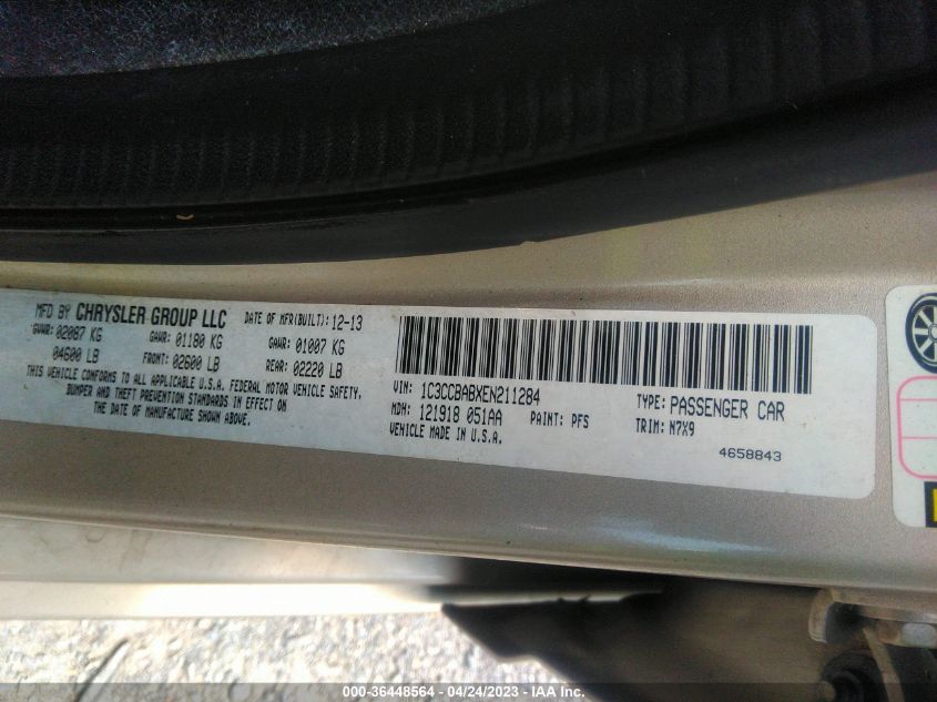 Photo 8 VIN: 1C3CCBABXEN211284 - CHRYSLER 200 