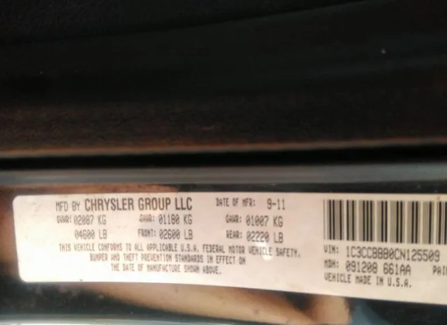 Photo 8 VIN: 1C3CCBBB0CN125509 - CHRYSLER 200 