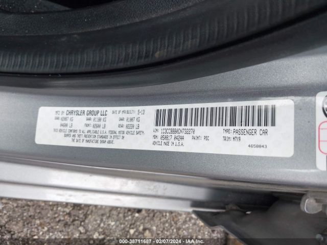 Photo 8 VIN: 1C3CCBBB0DN732270 - CHRYSLER 200 