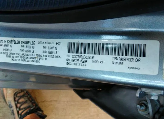 Photo 8 VIN: 1C3CCBBB1EN120192 - CHRYSLER 200 