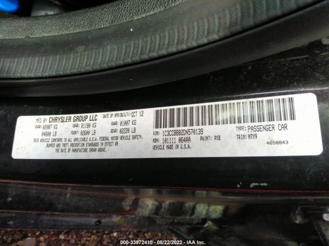 Photo 8 VIN: 1C3CCBBB2DN570139 - CHRYSLER 200 