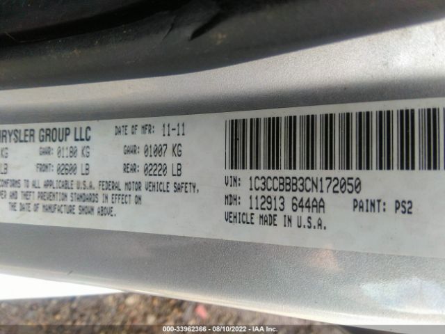 Photo 8 VIN: 1C3CCBBB3CN172050 - CHRYSLER 200 