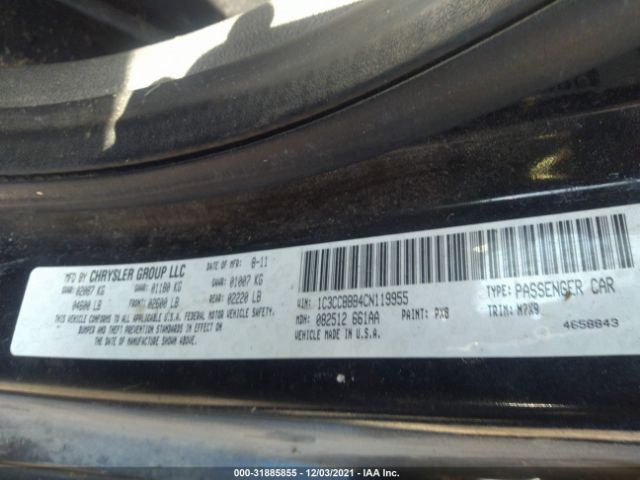 Photo 8 VIN: 1C3CCBBB4CN119955 - CHRYSLER 200 