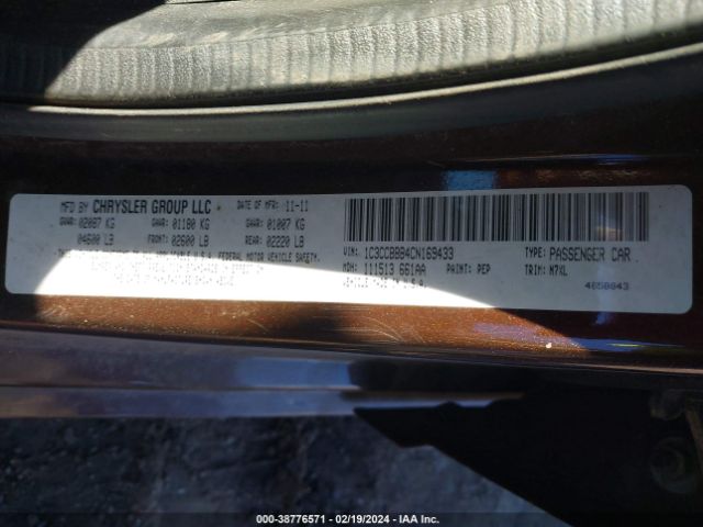 Photo 8 VIN: 1C3CCBBB4CN169433 - CHRYSLER 200 