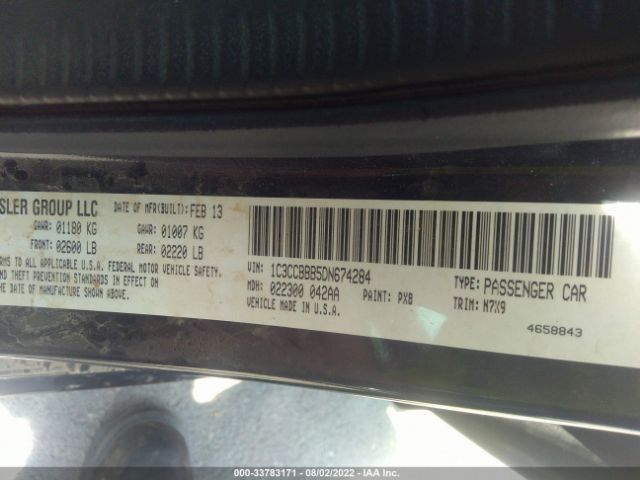 Photo 8 VIN: 1C3CCBBB5DN674284 - CHRYSLER 200 