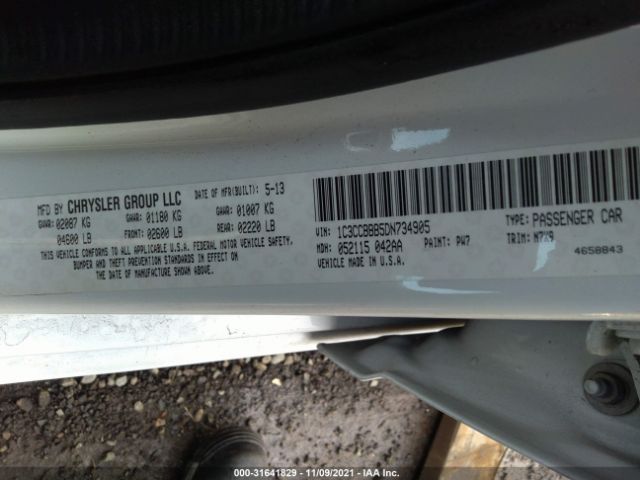 Photo 8 VIN: 1C3CCBBB5DN734905 - CHRYSLER 200 