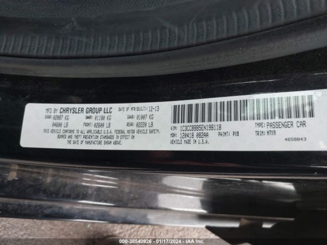 Photo 8 VIN: 1C3CCBBB5EN198118 - CHRYSLER 200 