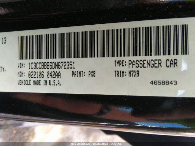 Photo 8 VIN: 1C3CCBBB6DN672351 - CHRYSLER 200 