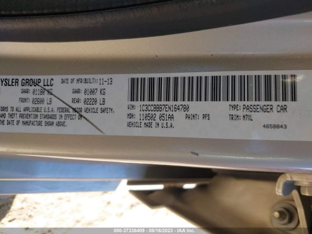 Photo 8 VIN: 1C3CCBBB7EN164780 - CHRYSLER 200 