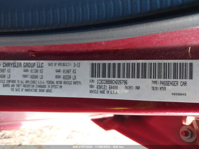 Photo 8 VIN: 1C3CCBBB8CN226796 - CHRYSLER 200 